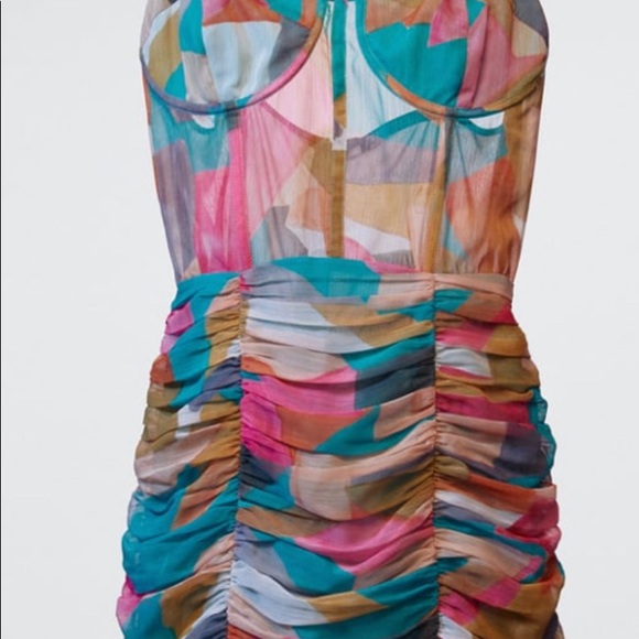 BNWT CHAIN STRAP PRINT DRESS SZ SM - Picture 13 of 16